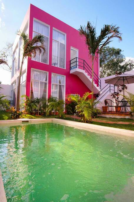 Charming courtyard with pool and deck