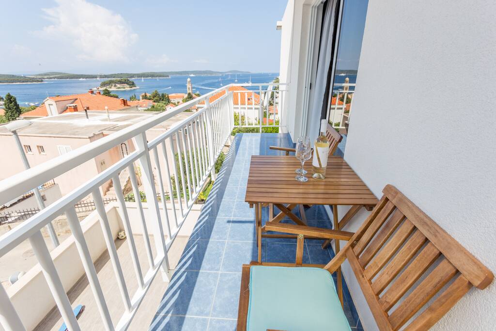 Enjoy amazing sea view from our balcony!