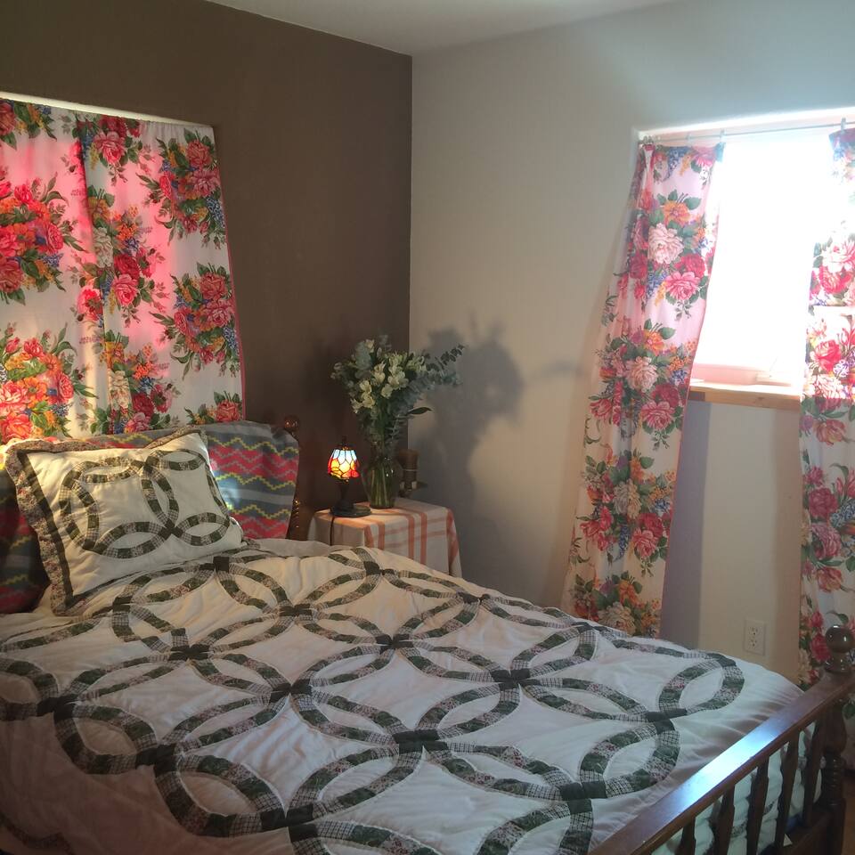 Peaceful and close to the entryway. 