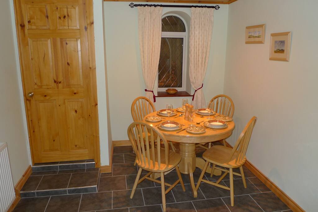 Separate dining area