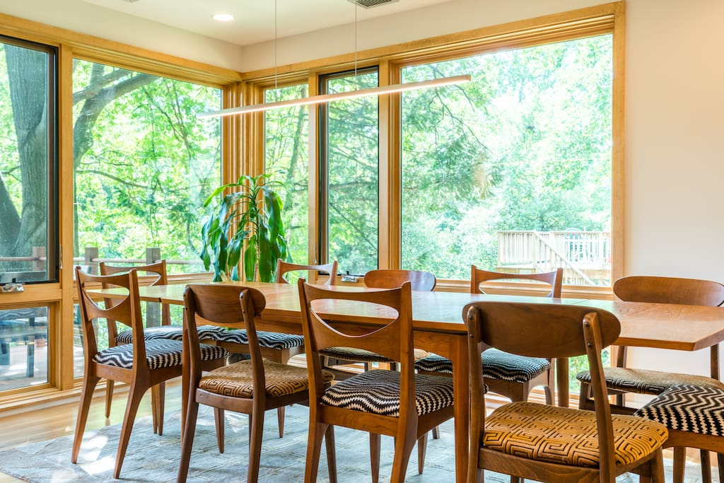 Seating for 10 at our dining room table
