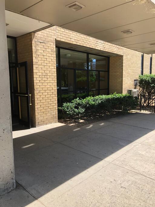 Front of the building