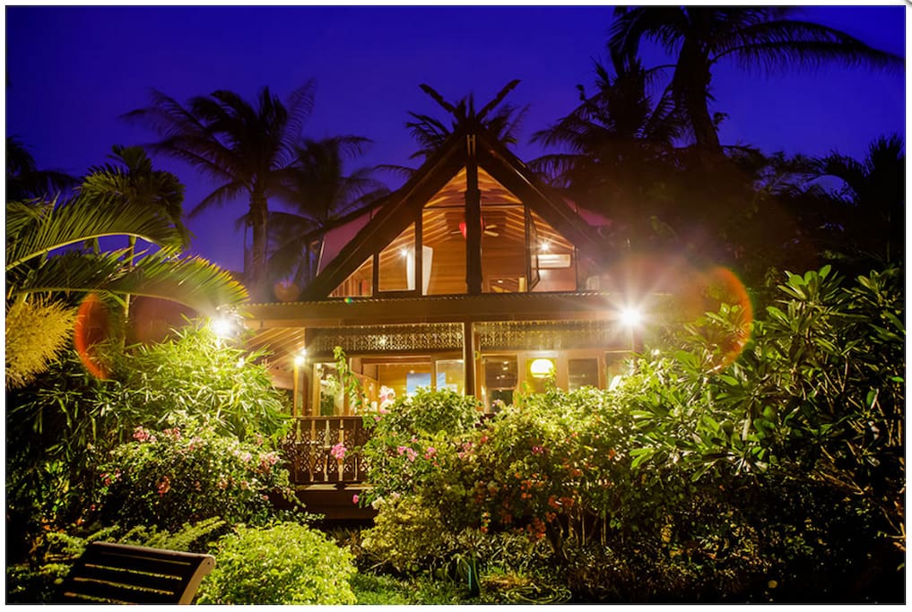 evening view of the house