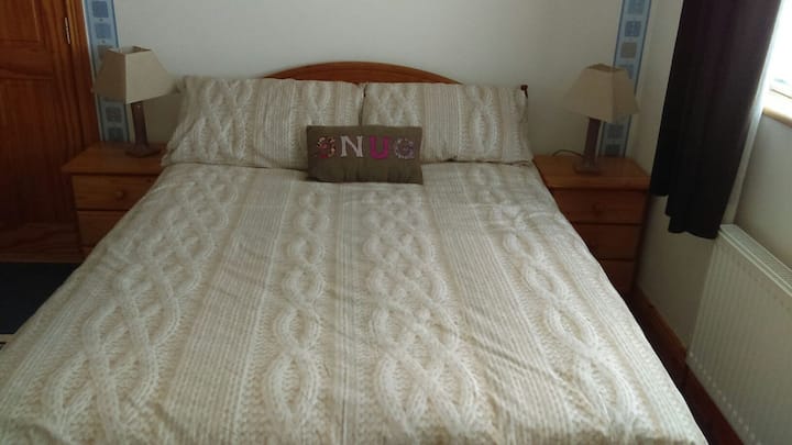 Gorgeous family size room with two double beds