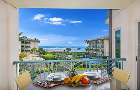 Breathtaking Ocean View Waipouli Beach Resort AC