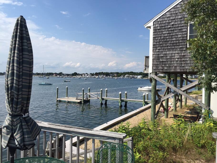 view from spacious deck