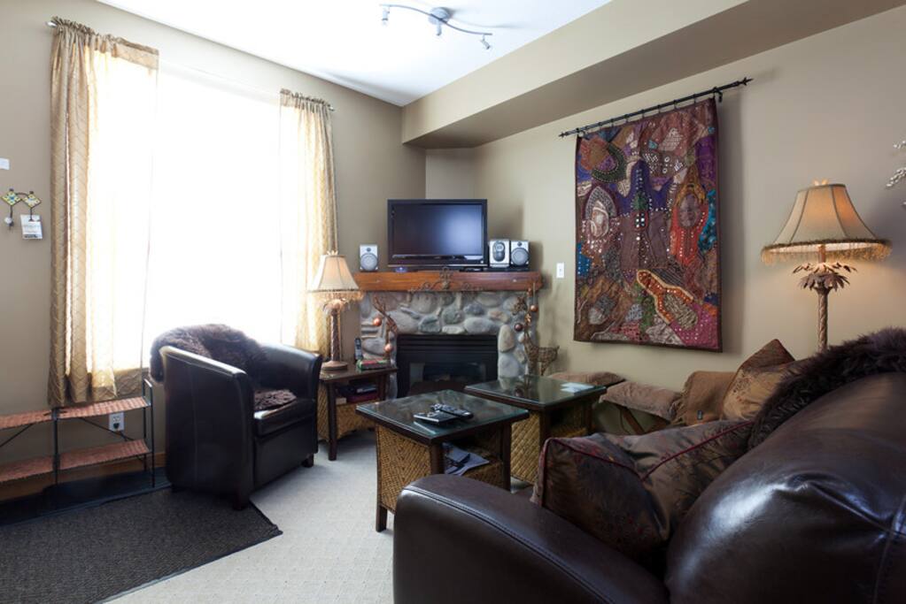 Fireplace and Tv