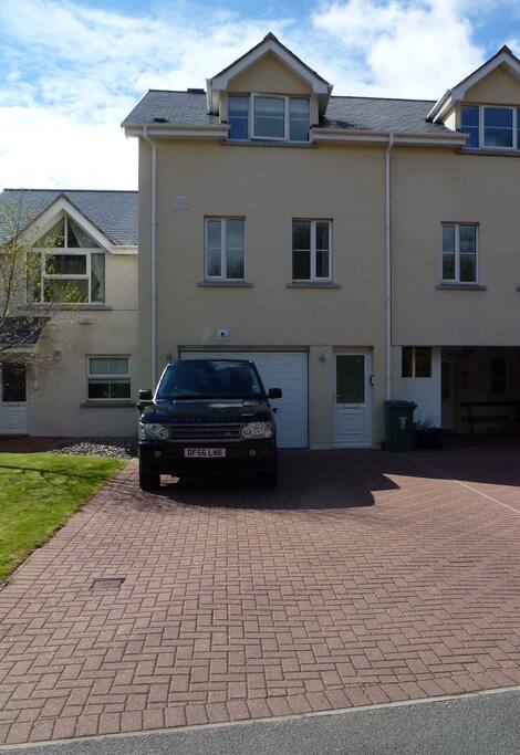 Private drive and secure garage space.