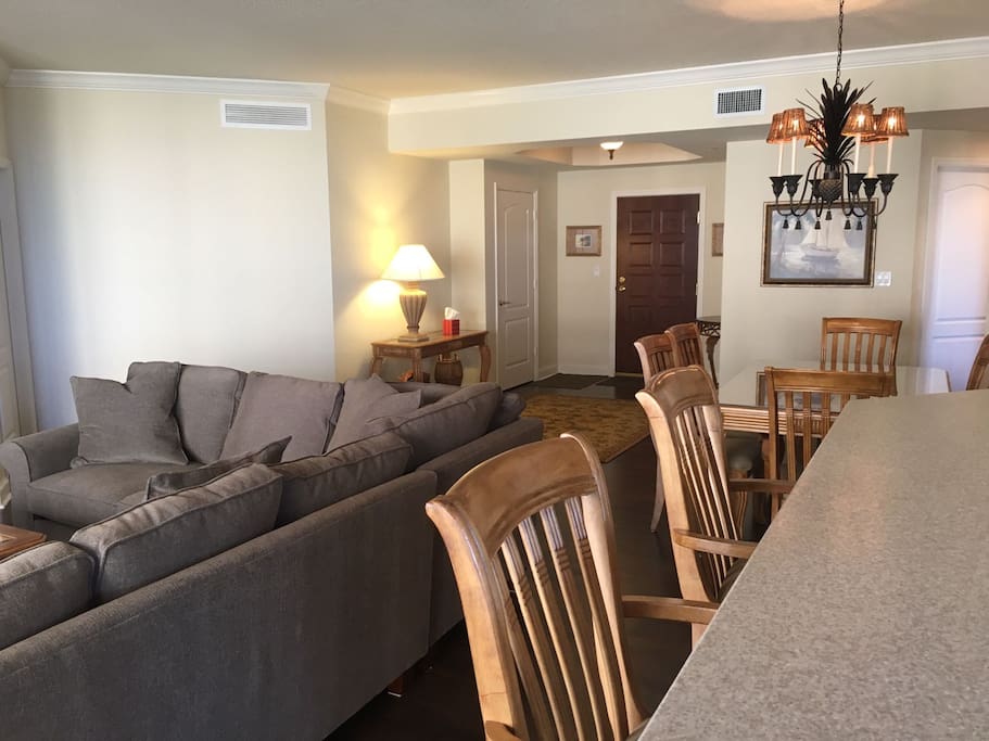 Breakfast bar seating.