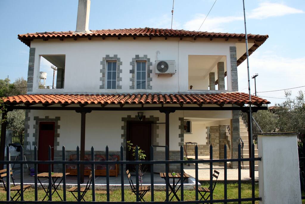 The Vila with private gardens and parking space