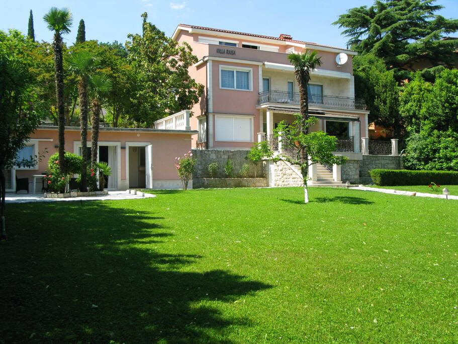 Villa from the park