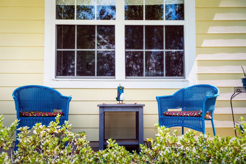 Enjoy your morning coffee on our welcoming front porch.