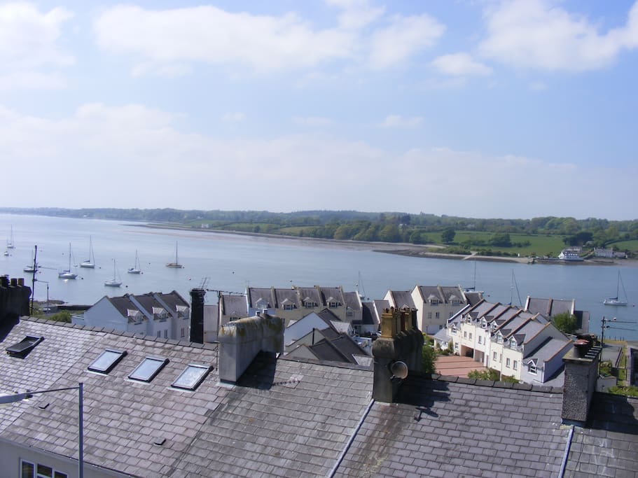 The Menai Straits over looking Portdinorwic across to Anglesey,