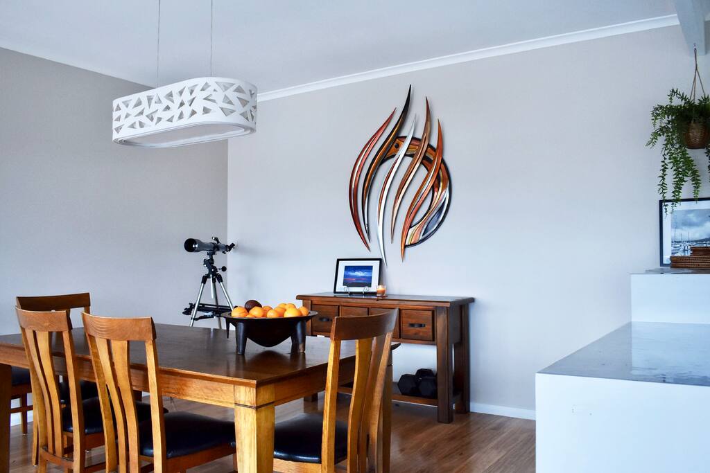 Spacious dining room
