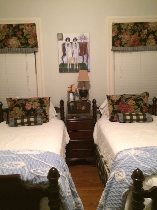 Two standard twin beds