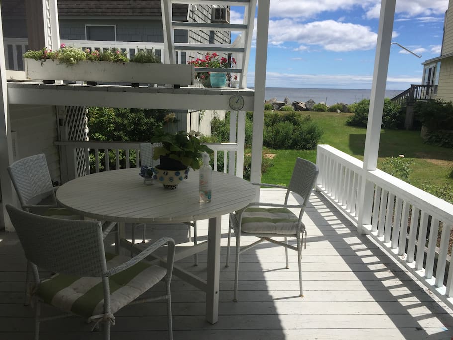 view from deck off kitchen