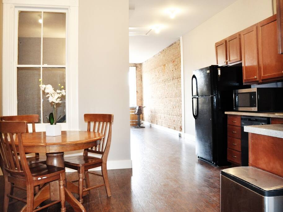 Kitchen and dining room