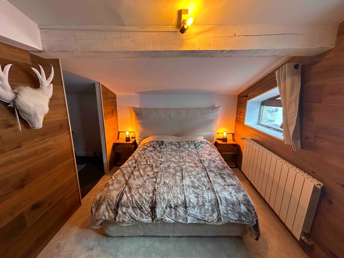 Dvokrevetna soba s bračnim krevetom i tuš-kabinom 