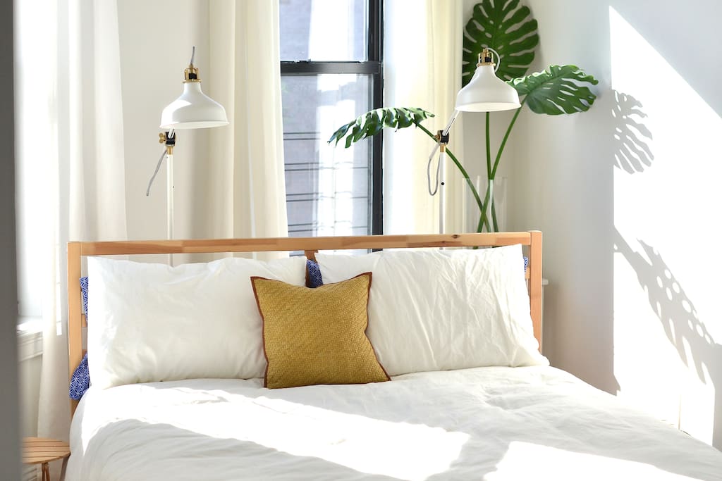 Sun drenched bedroom number one.