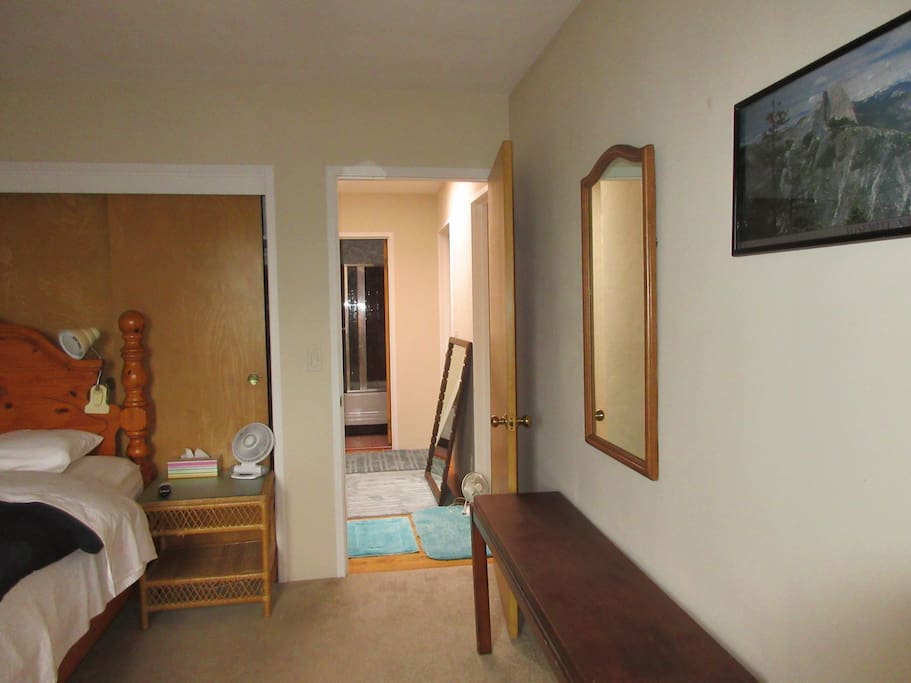 BATHROOM IS ACROSS THE HALL