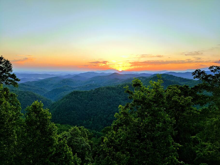 Sunrise view from the balcony