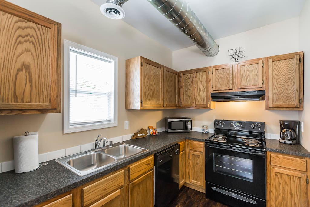 Enjoy this large kitchen to cook breakfast or dinner