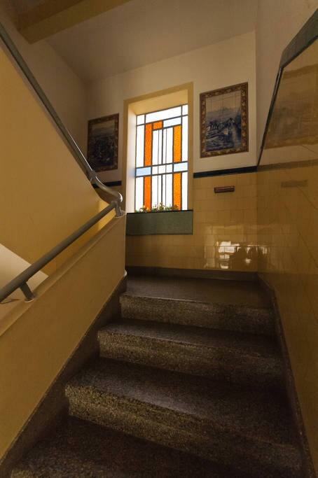 My stairs with Portuguese Tiles