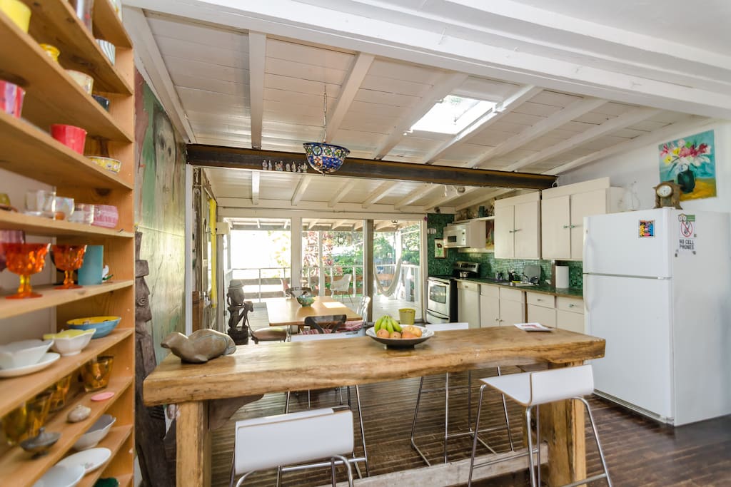 Open space living room and kitchen
