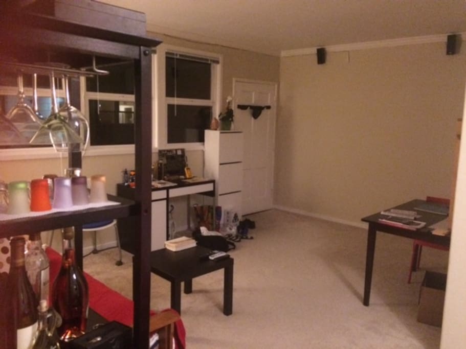 open space and theatre-surround sound wall projector