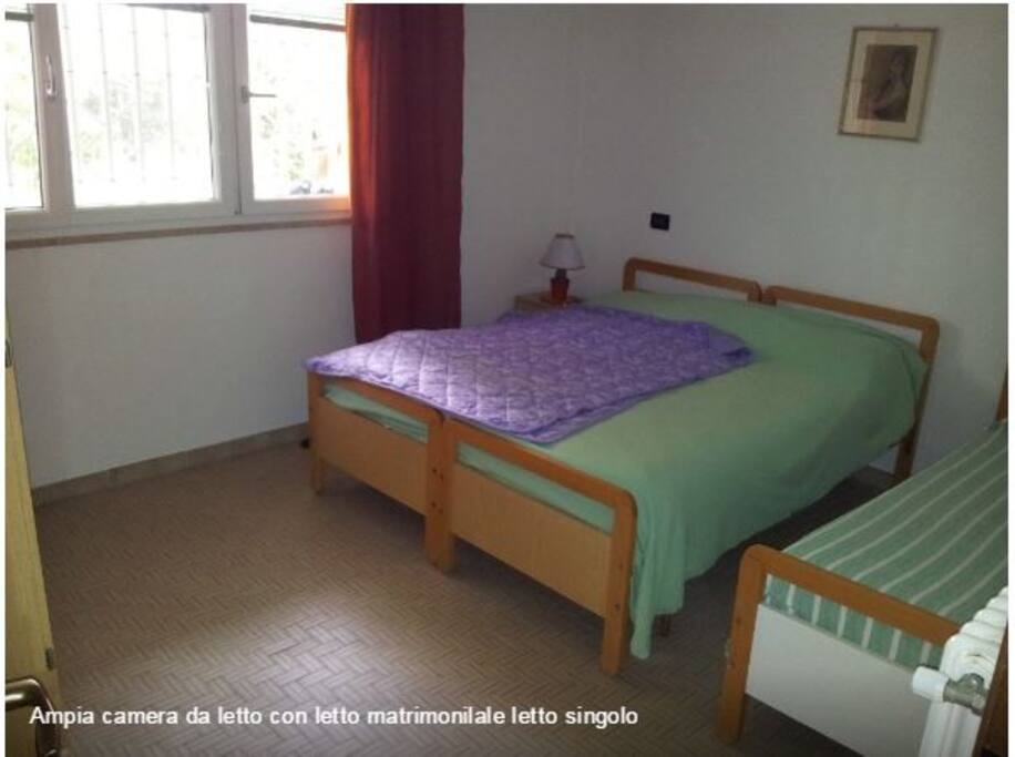 Camera: letto matrimoniale + letto singolo