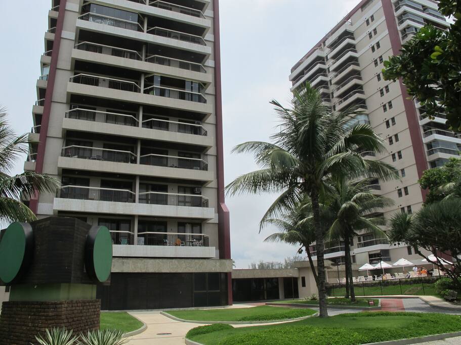 The front of the building.