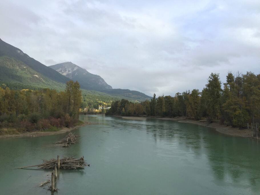 The Columbia River is just down the road. It is beautiful and has many trails along it.