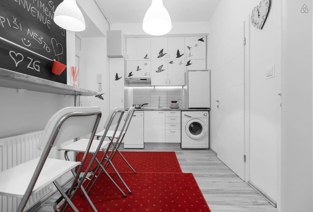 Kitchen and mini bar
