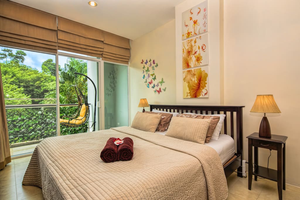 Comfortable king size bed