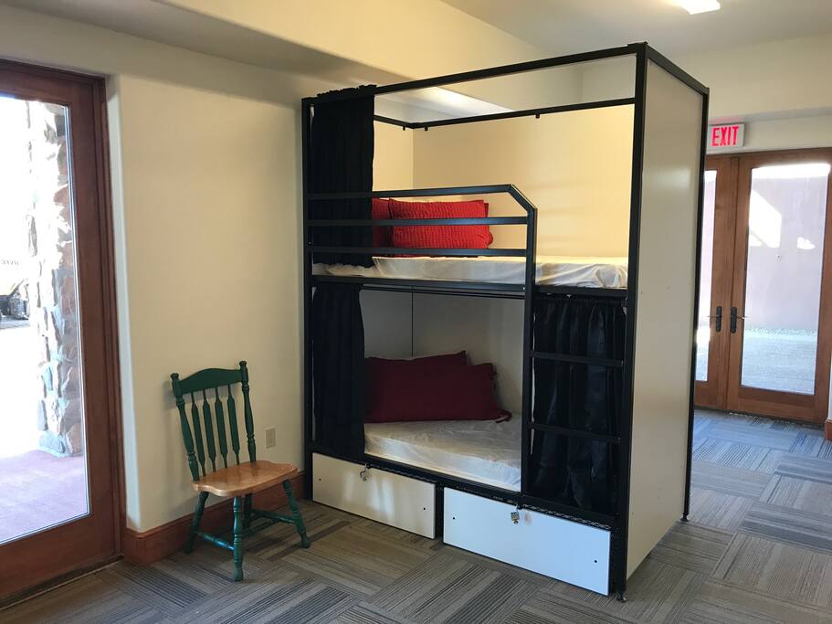 Our double pod bunks.
