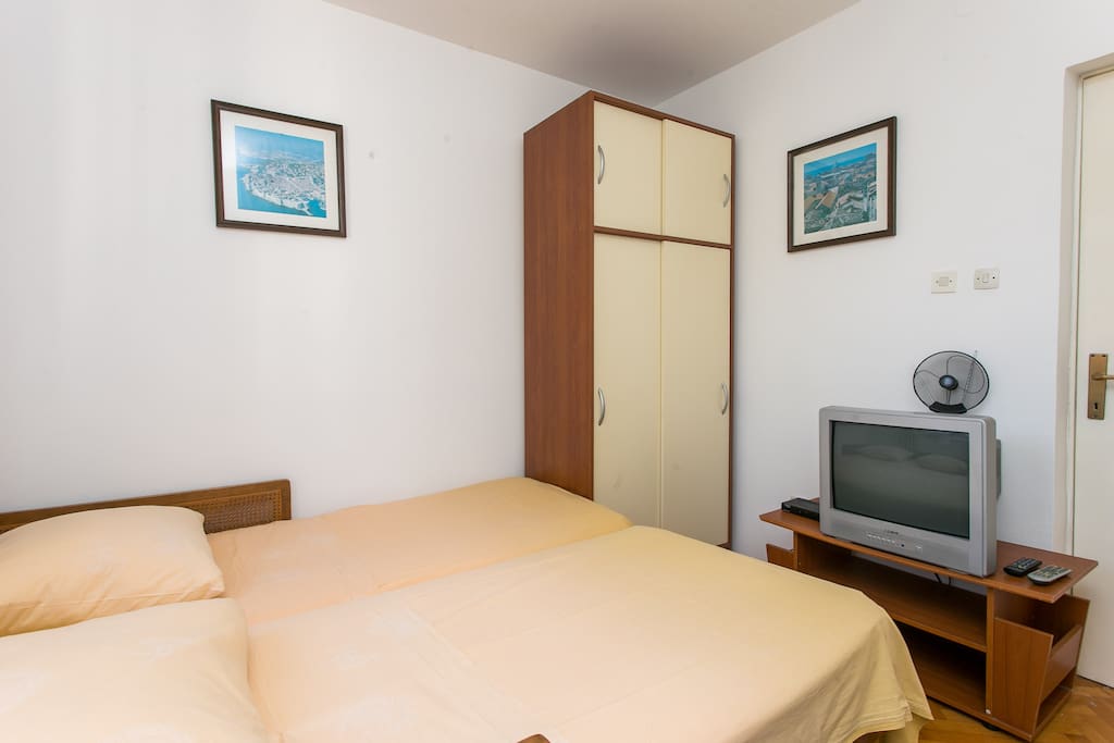Bedroom with TV