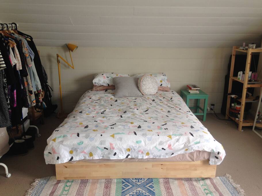 Your bed!