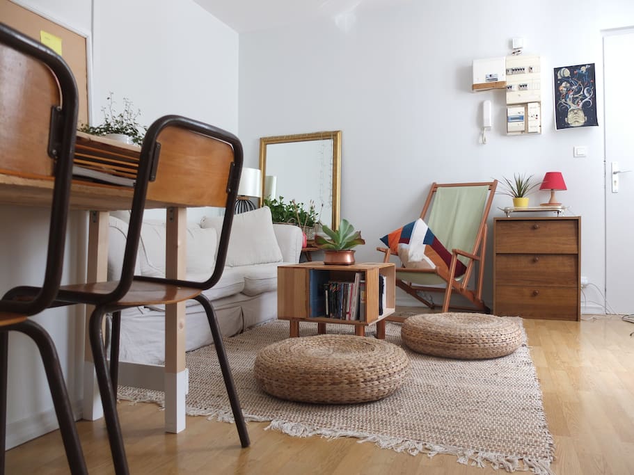 coin salon et coin bureau
