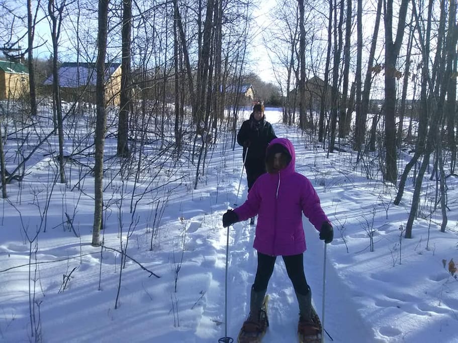 Skiing and snowshoeing trails