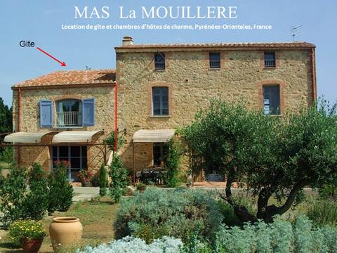 Gîte 9 pers. maxi in mas Catalan near Perpignan