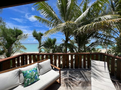 Private beach front home in Rarotonga