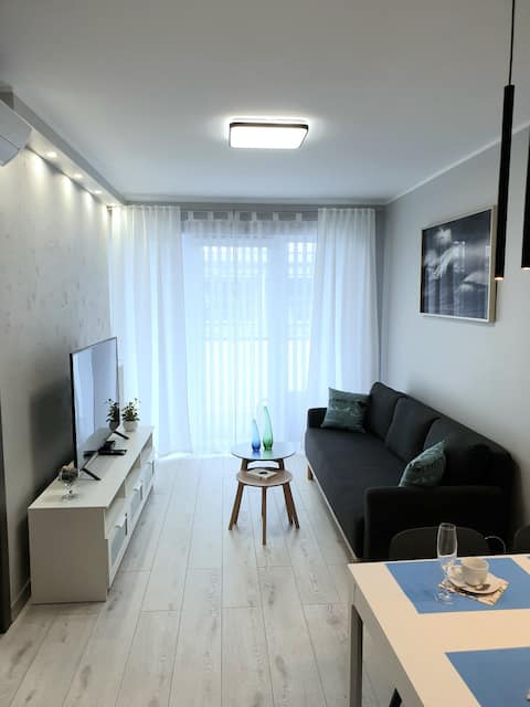 Top performing Airbnb: *Private+ Apartment,A/C,Kitchen,Garage,near beach in Kołobrzeg