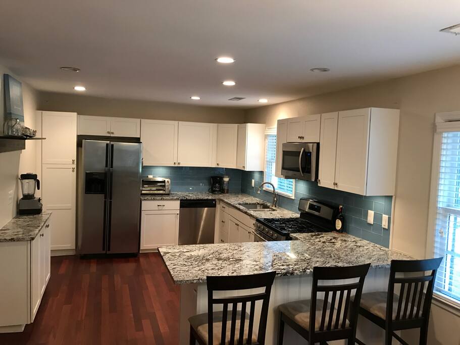 Fully stocked kitchen waiting for your creative menus!
