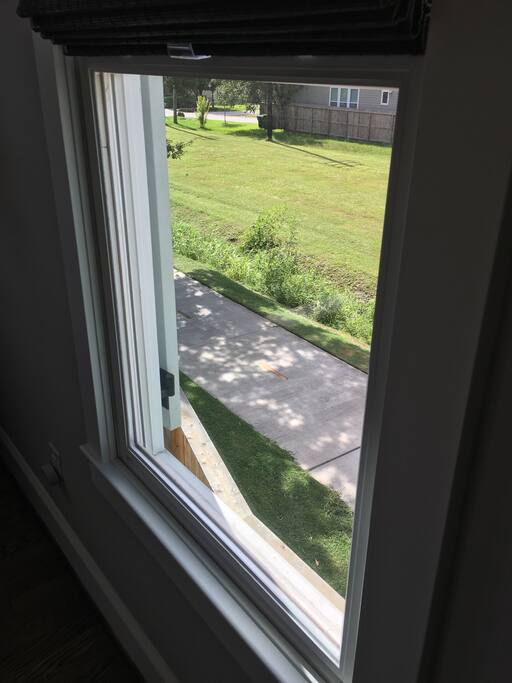 View from living area is the bike path