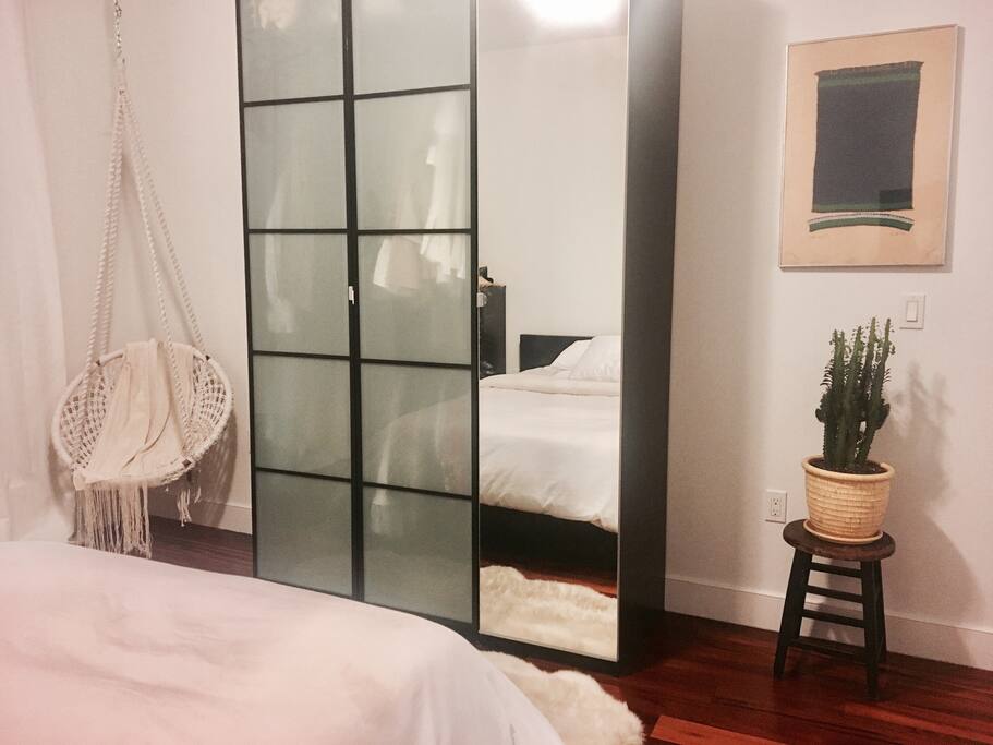 Closet storage available