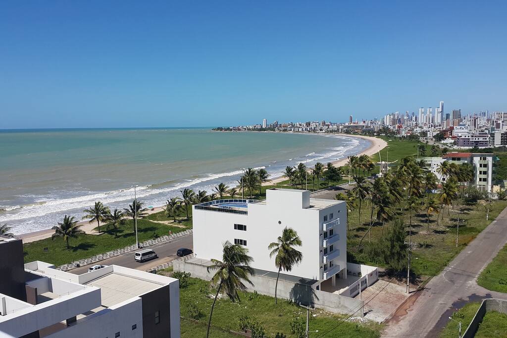 Vista do deck da piscina