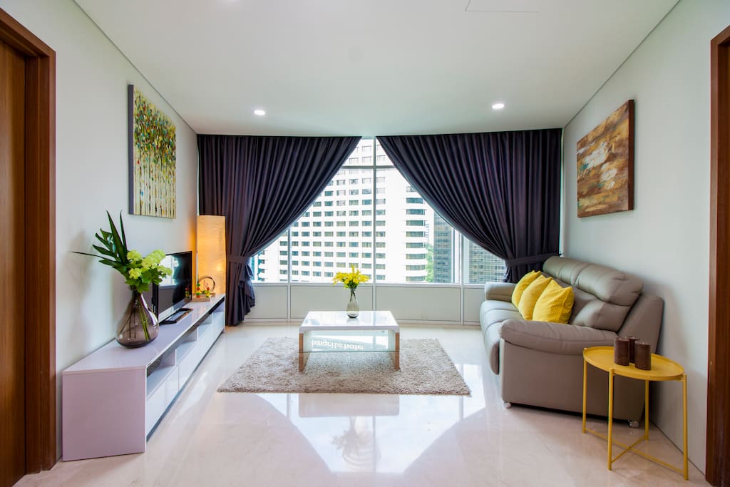 spacious living room