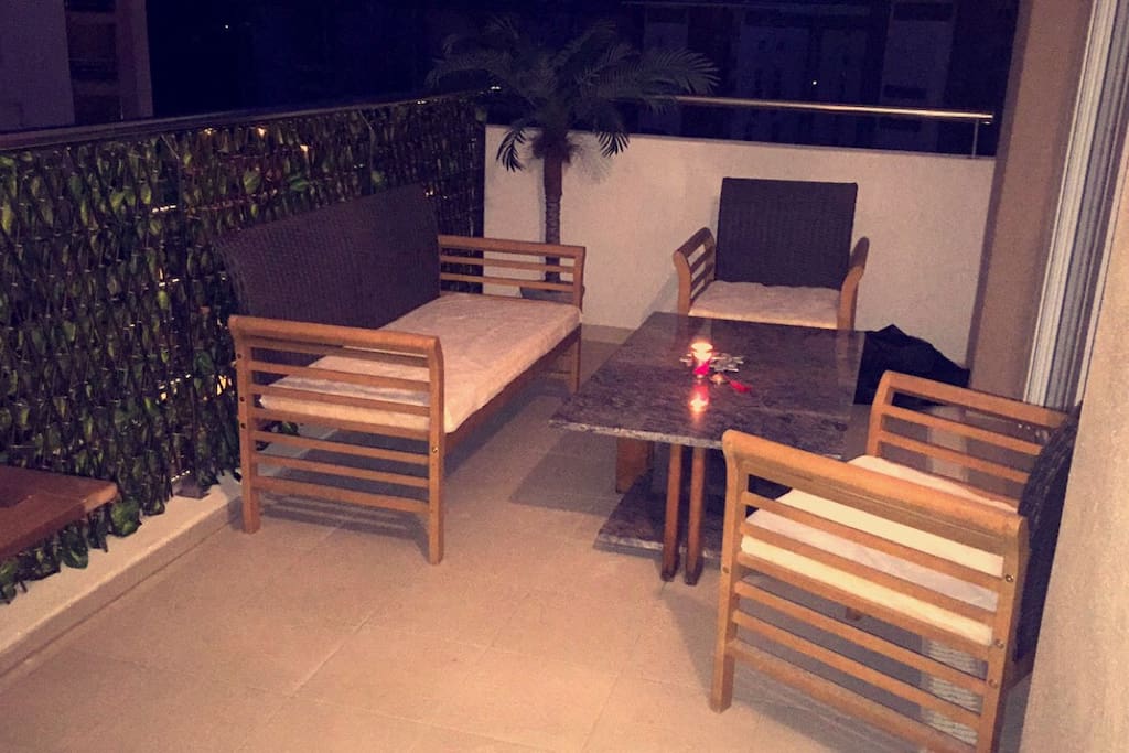 Une partie de la terrasse