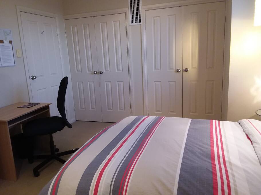 2 big built-in wardrobes
