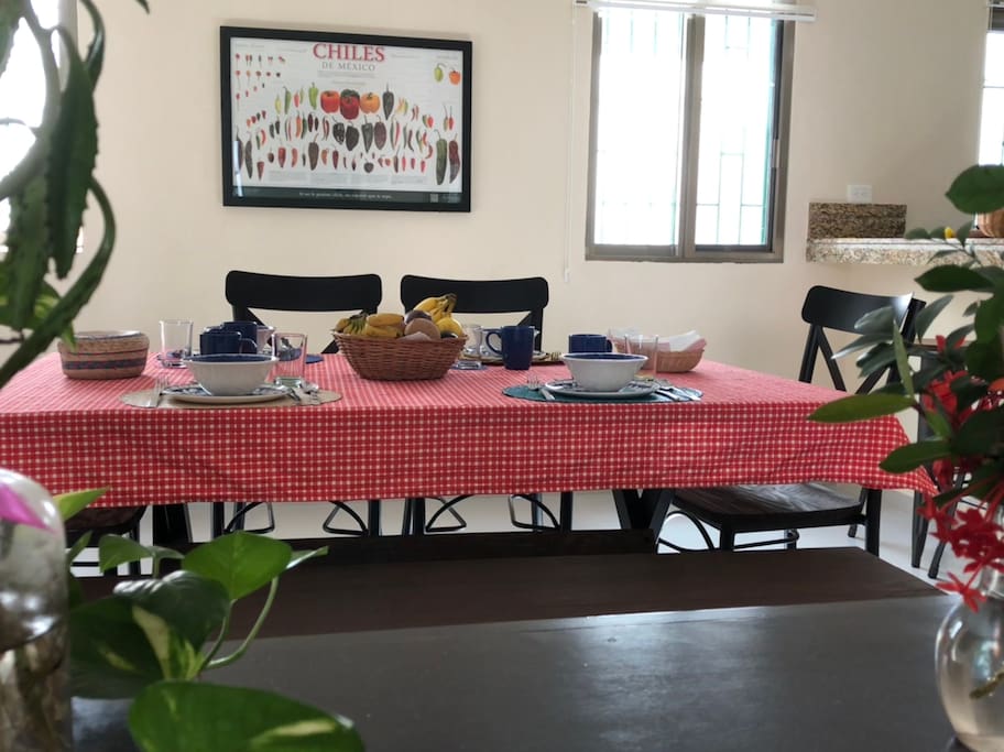Comedor para 4-6 personas.